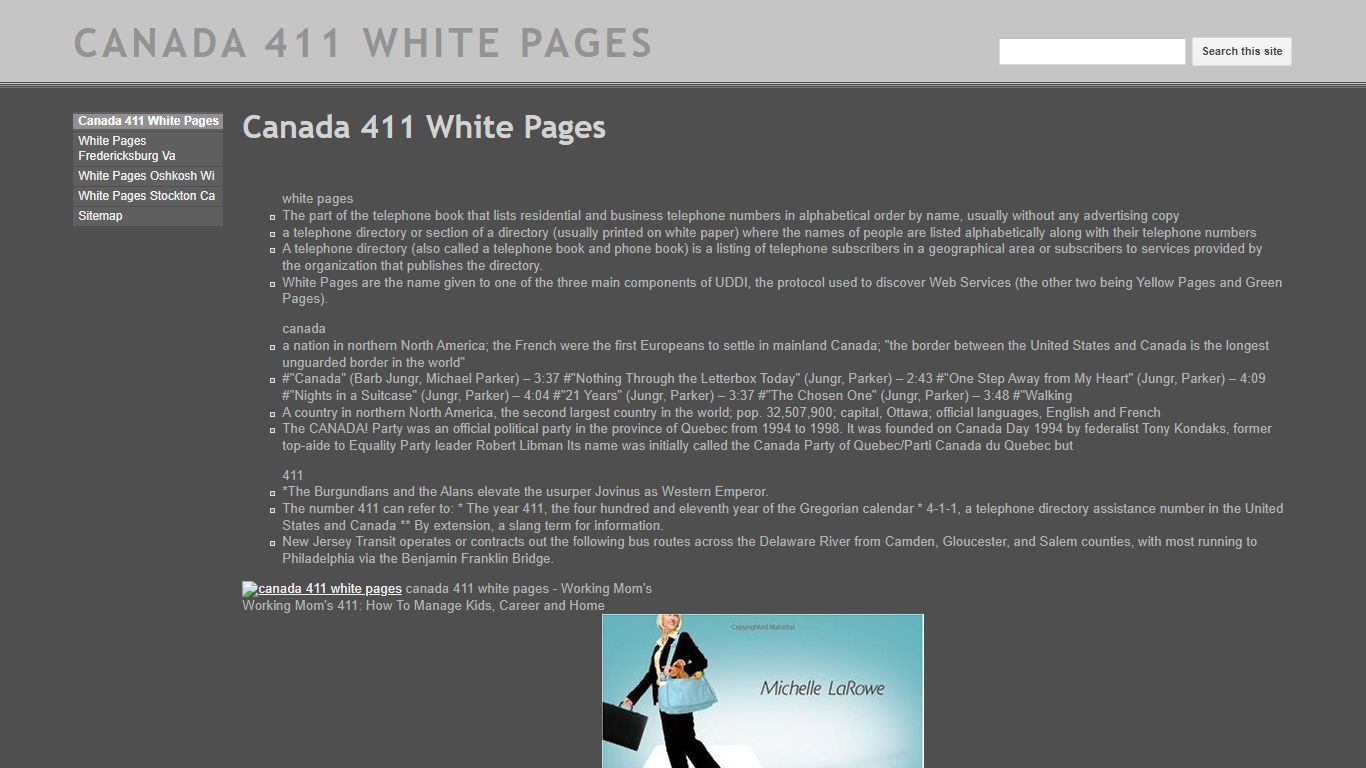 CANADA 411 WHITE PAGES - Google